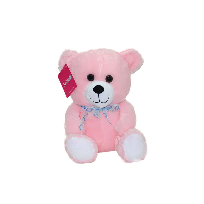 1181 Selay, Oturan Ayı Pembe 30 cm - Toyz Show - 
