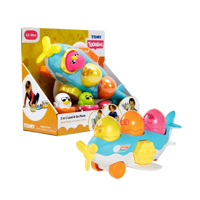 73147 Tomy - 2si1 arada Uçak ve Saklambaçlı Yumurtalar 12-36 ay - Toyz Show - 