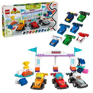 10445 Lego Duplo F1 Takımı Yarış Arabaları ve Sürücüleri 70  parça +2aş - Toyz Show