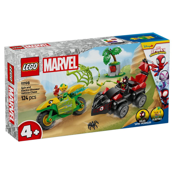 11198 Lego Marvel Spidey - Spin ve Electro Dinozor Aracı Takibi 124 parça +4 yaş - Toyz Show - 