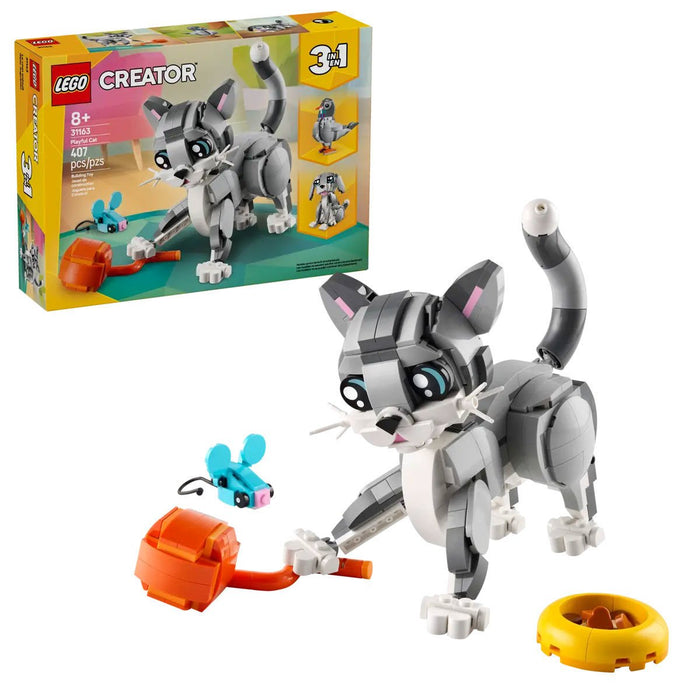 31163 Lego Creator 3in1 - Oyunbaz Kedi 407 parça +8 yaş - Toyz Show - 