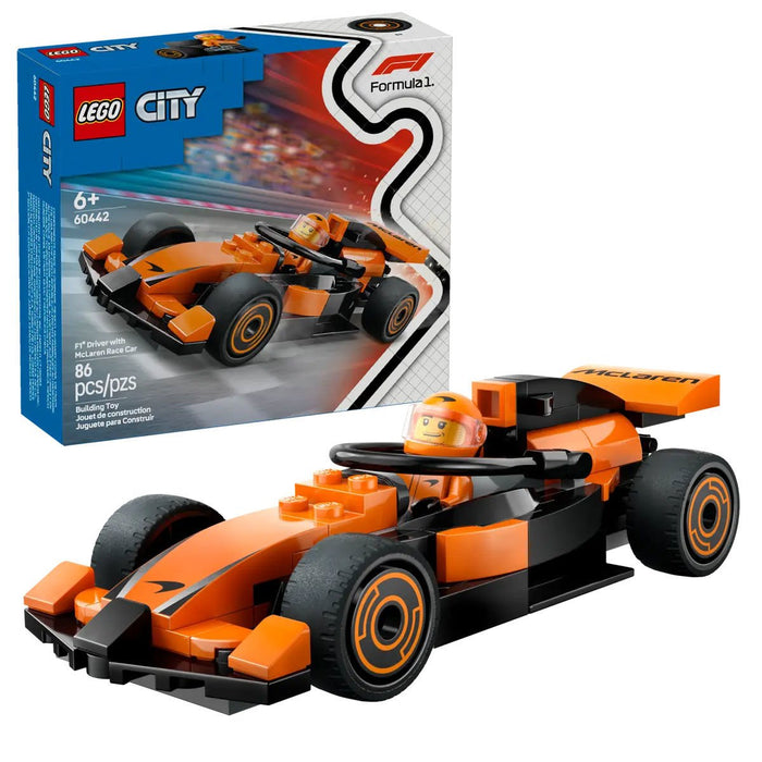 60442 Lego City McLaren Yarış Arabalı F1 Sürücüsü 86 parça +6 yaş - Toyz Show - 