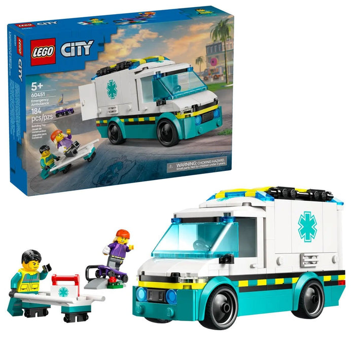 60451 Lego City Acil Yardım Ambulansı 184 parça +5 yaş - Toyz Show - 