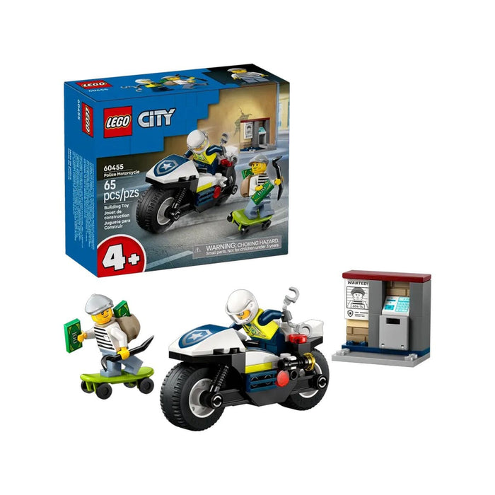 60455 Lego City Polis Motosikleti Takibi 65 parça +4 yaş - Toyz Show - 