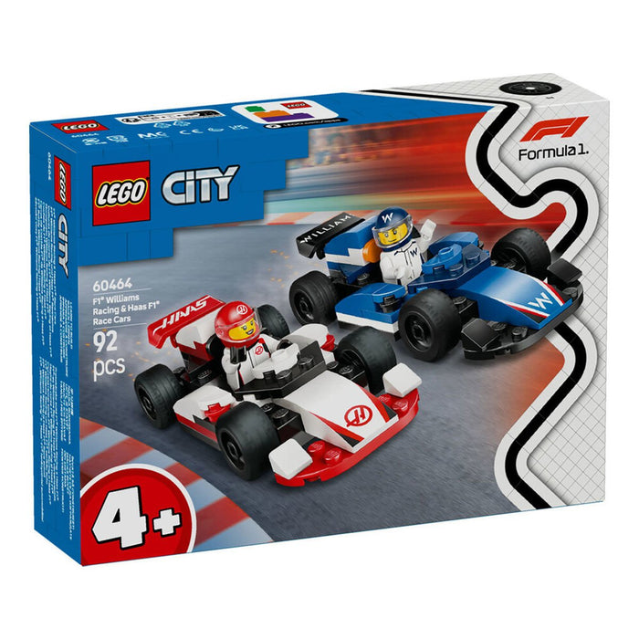 60464 Lego City F1 Williams Racing ve Haas F1 Yarış Arabaları 92 parça +4 yaş - Toyz Show - 
