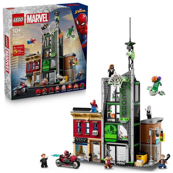 76324 Lego Marvel Örümcek Adam, Oscorpa Karşı 808 parça +10 yaş - Toyz Show - 
