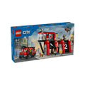 60414 Lego City İtfaiye Kamyon ve İtfaiye Merkezi 843 parça +6 yaş - görsel 1