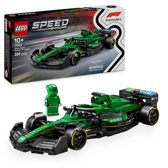 77245 Lego Speed Champ. Aston Martin Aramco F1 AMR24 Yarış Arabası 269prç +10yaş - Toyz Show - 