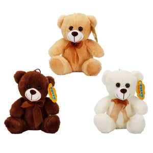 0998 SUN-JHN-PFF-SK PELUŞ AYI OTURAN KURDELELİ 21CM 2R - Toyz Show