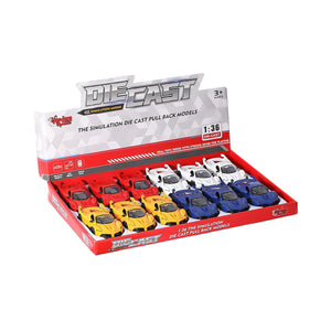 SR-1310-11-12-13 Çek Bırak Işıklı ve Müzikli Spor Araba 1:36 -Vardem - Toyz Show