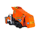 203308369 Dickie Garbage Truck free wheel light sound B/O lifting fork wt - görsel 5