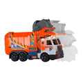 203308369 Dickie Garbage Truck free wheel light sound B/O lifting fork wt - görsel 4