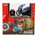 5839 SUN-MYG-MOTOSİKLET 1 12 BMW KASKLI FİGÜR PB.3R SES IŞIK - görsel 5