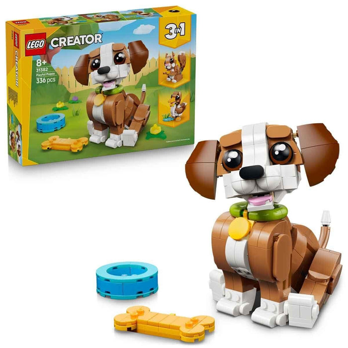31382 Lego Creator 3in1 Sevimli Hayvanlar: Oyunbaz Yavru Köpek 336 parça +8 yaş - Toyz Show - 