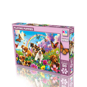 31754 PLAYING PUPPIES 50 PARÇA PUZZLE - Toyz Show