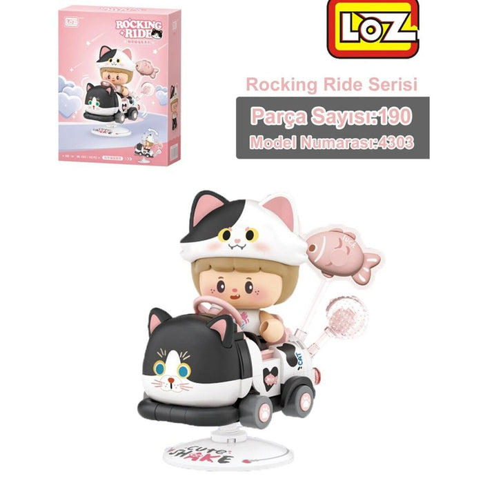 LZ-4303 LOZ HOLSTEİN CAT SALLANMA SÜRÜŞÜ 190 PARÇA BLOCK OYUNCAK - Toyz Show - 
