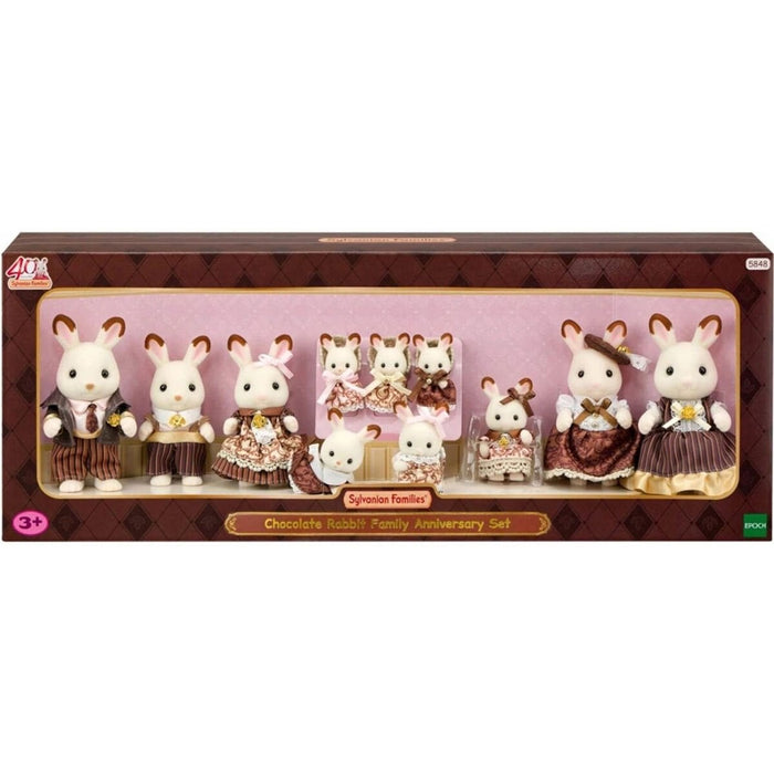 5848 Sylvanian Families Çikolata Kulaklı Tavşan Ailesi Yıldönümü Seti +3 yaş - Toyz Show - 
