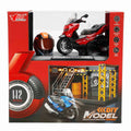 5839 SUN-MYG-MOTOSİKLET 1 12 BMW KASKLI FİGÜR PB.3R SES IŞIK - görsel 6