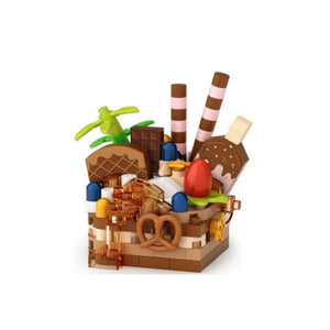 LZ-8642 LOZ ÇİKOLATALI PASTA 160 PARÇA BLOCK OYUNCAK-MİNİ POŞET - Toyz Show