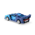 C51073W CADA BLUE RACE CAR 325 PARÇA BLOCK OYUNCAK - görsel 3