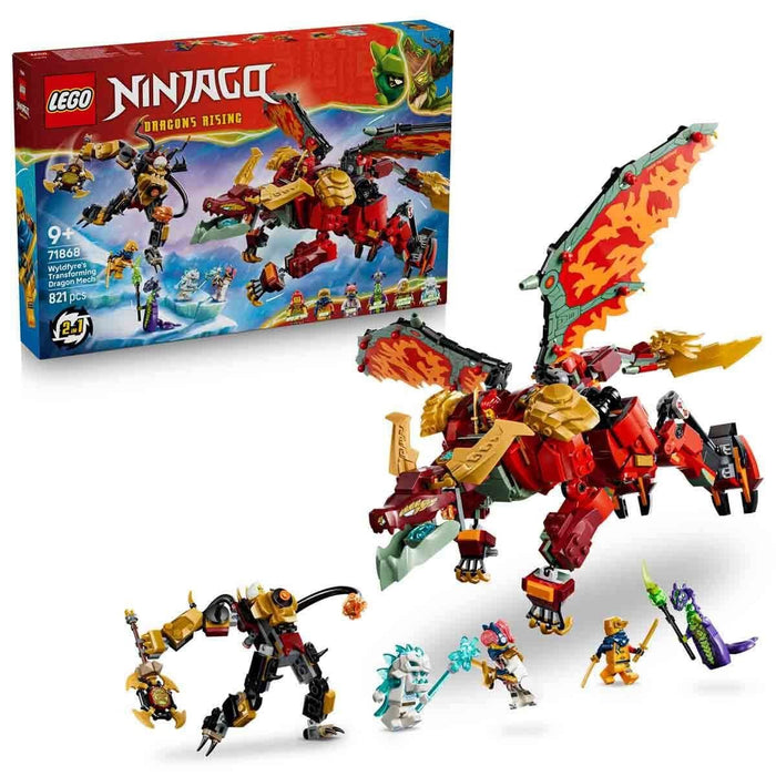 71868 Lego Ninjago Wyldfyreın Dönüşen Ejderha Robotu 821 parça +9 yaş - Toyz Show - 