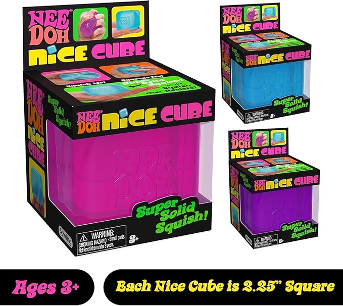 Squeeze Oyuncak Süper Katı Squish - 2,25 inç Küp (Purple) - Toyz Show - 
