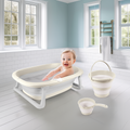 7273 KATLANABİLİR ÜÇLÜ BEBEK BANYO SETİ STONE GRİ - görsel 4