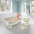 7273 KATLANABİLİR ÜÇLÜ BEBEK BANYO SETİ STONE GRİ - görsel 5
