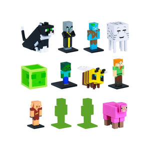 PMI/MC2280 MİNECRAFT 3D TOPPEEZ 12Lİ DELUXE FİGÜR SETİ 2 ASORTİ - Toyz Show