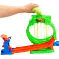 JMK91 Hot Wheels Monster Trucks Mutant Kaosu Çemberde Yarış Oyun Seti - görsel 3