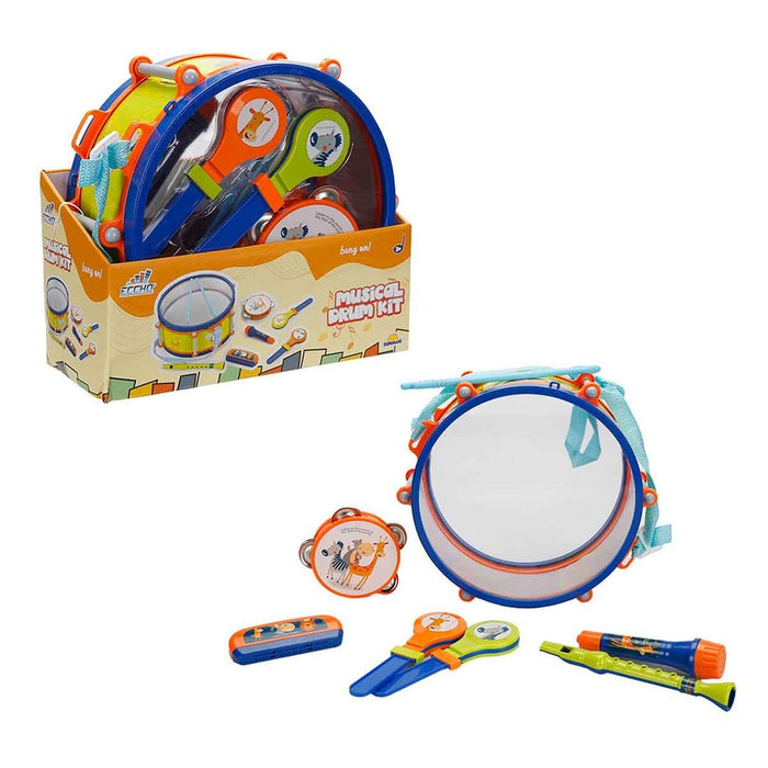4254 SUN-RST-ECH-MÜZİK SET DAVUL 2MARAKAS TEF FLÜT MİKROFON 2BAGET MIZIKA - Toyz Show - 