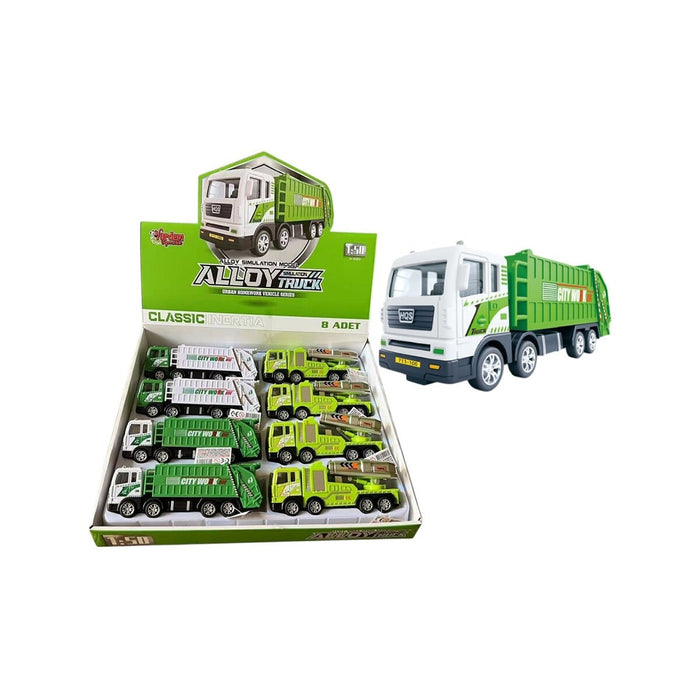 YH-711-57A SÜRTMELİ METAL 1:50 ÇÖP KAMYONU - Toyz Show - 