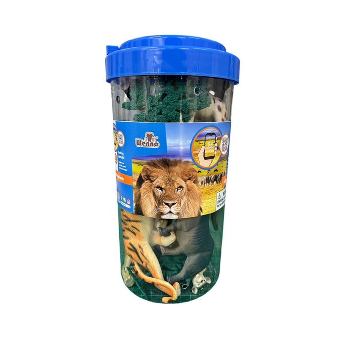 SH-6431 13PCS VAHŞİ HAYVAN 2LİTRE KOVADA - Toyz Show - 