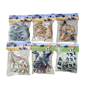 SH-P9904-07AL 6 AST 7PCS ASLAN-KAPLAN-ZÜRAFA-İNEK-FİL(Belirtilen fiyat, tekli satış için adet fiyatıdır.) - Toyz Show