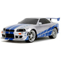 9772 SUN-SIM-JDA-RC ARABA 1 24 FAST FURIOUS NISSAN SKYLINE GTR 2 4 GHZ FASTF - görsel 3