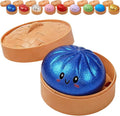 Dumplings Squishy-Çin Mantısı 2026 Glitter Dumpling Squishy Blınd Box Bun Dumplings Steamer Box Stress Atmak İçin Squshi - görsel 2