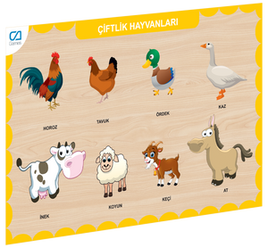 CAAHS-3211 CA GAMES AHŞAP ÇİFTLİK HAYVANLARI BUL-TAK - Toyz Show