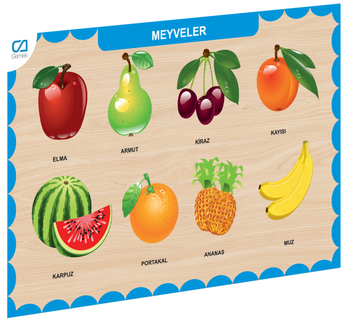 CAAHS-3206 CA GAMES AHŞAP MEYVELER BUL-TAK - Toyz Show - 