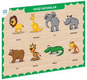 CAAHS-3213 CA GAMES AHŞAP VAHŞİ HAYVANLAR BUL-TAK - Toyz Show