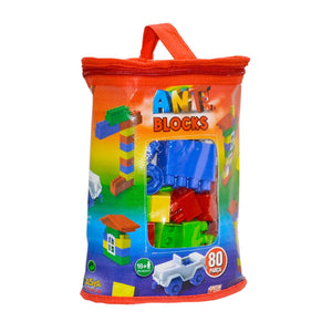 ANT081 Ant Blocks 80 Parça Çantalı Blok Seti - Toyz Show