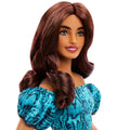 JJN63 Barbie Fashionistas - Turkuaz Renkli Leopar Desenli Elbise - görsel 3