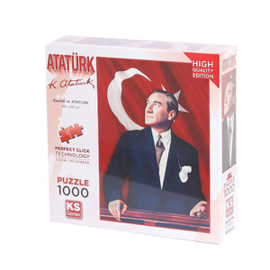20728 Atatürk ve Türk Bayrağı 1000 Parça Puzzle -KS Puzzle - Toyz Show