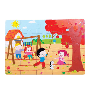 CS-1277 SONBAHAR  AHŞAP YER PUZZLE - Toyz Show