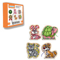 KAL-1019-1020 Chiva, Ahşap İp Geçirme- Safari Hayvanlar - görsel 2