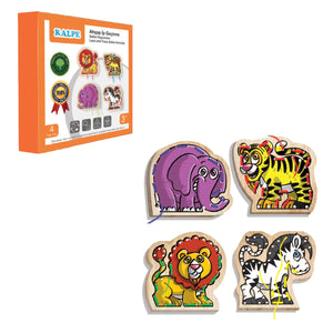 KAL-1019-1020 Chiva, Ahşap İp Geçirme- Safari Hayvanlar - Toyz Show