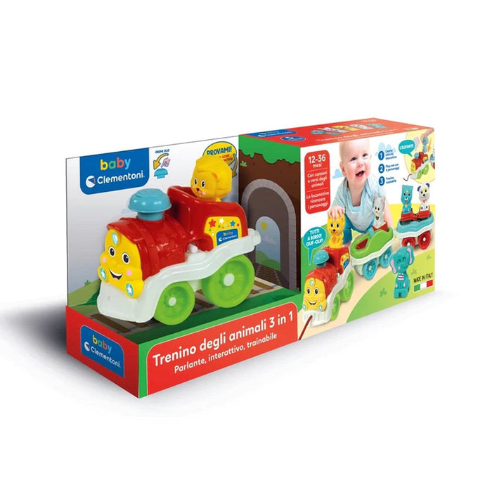 17848 Baby Clementoni - Bebek Hayvanlar Treni +9 ay - Toyz Show - 