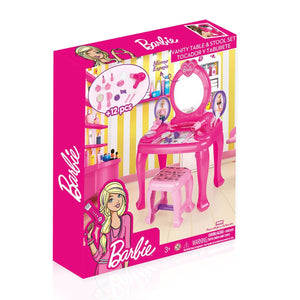 1609 Barbie Ayaklı Makyaj Masası ve Sandalye Seti - Dolu - Toyz Show