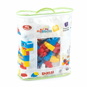 5020 OYUNCAK BASKILI TORBADA BÜYÜK BLOKLAR 100 PARÇA - Toyz Show