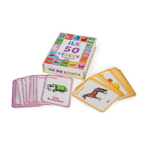 1161  Flash Cards  İlk 50 Sözcük -DıyToy - Toyz Show