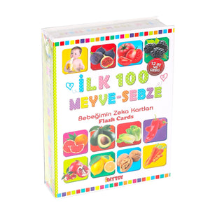 1765 FLASH CARD İLK 100 MEYVELER EĞİTİCİ KARTLAR - Toyz Show